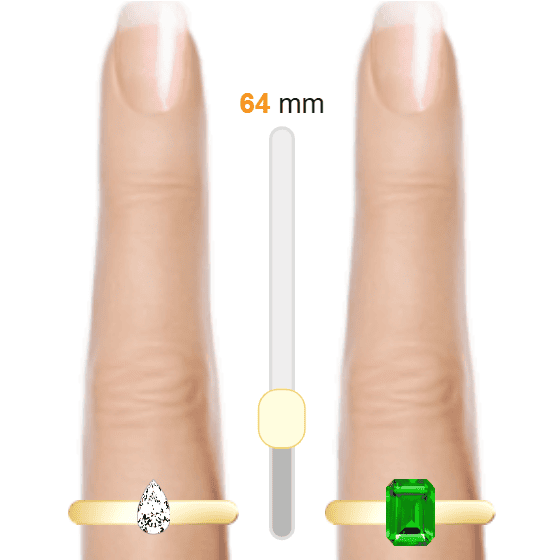 White 0.3ct pear-cut Diamond vs Green 1ct emerald-cut Emerald