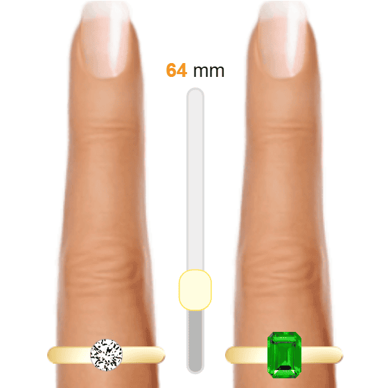 White 0.5ct round-cut Diamond vs Green 1ct emerald-cut Emerald