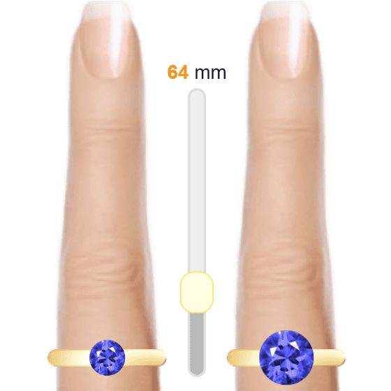 Blue 0.7ct round-cut Tanzanite vs Blue 2.5ct round-cut Tanzanite