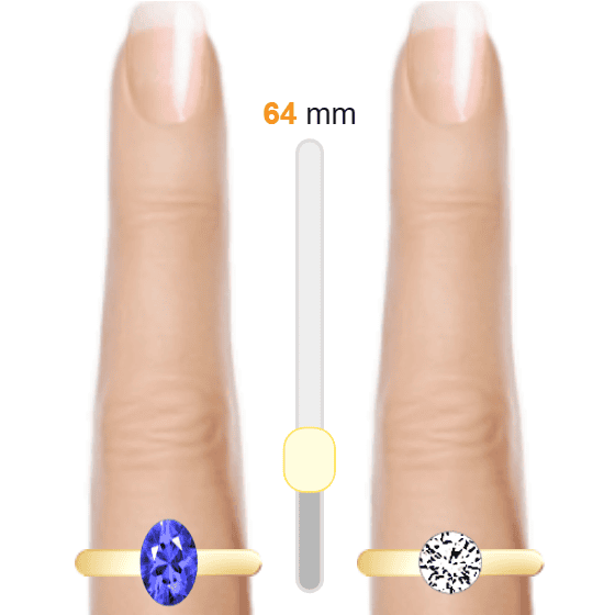 Blue 1.52ct oval-cut Sapphire vs White 0.92ct round-cut Diamond