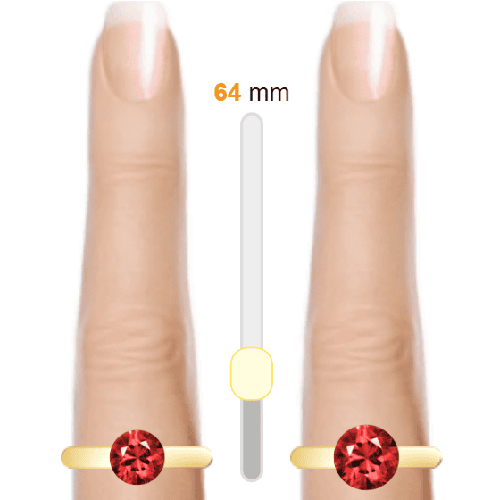 Red 1.5ct round-cut Ruby vs Red 2.5ct round-cut Ruby