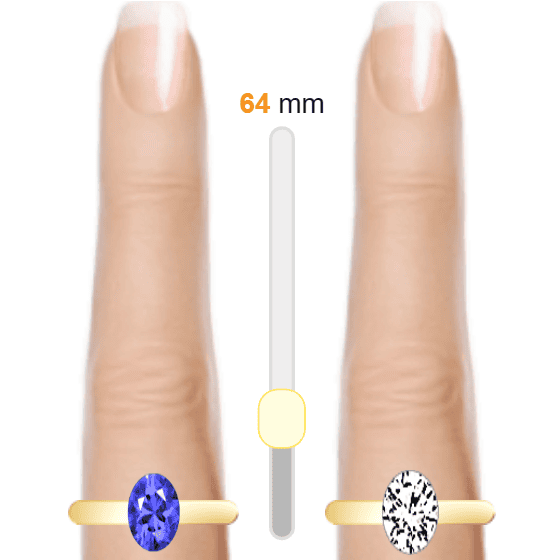 Blue 1.5ct oval-cut Sapphire vs White 1.52ct oval-cut Diamond