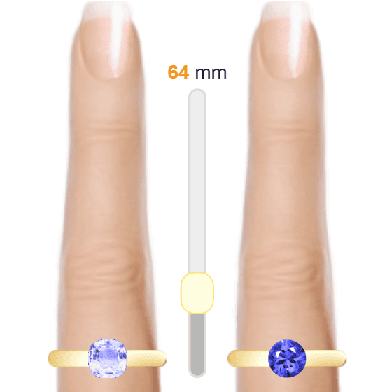 Light Blue 1ct cushion-cut Aquamarine vs Blue 1ct round-cut Tanzanite
