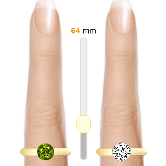 Yellowish Green 1ct round-cut Peridot vs White 1ct round-cut Diamond