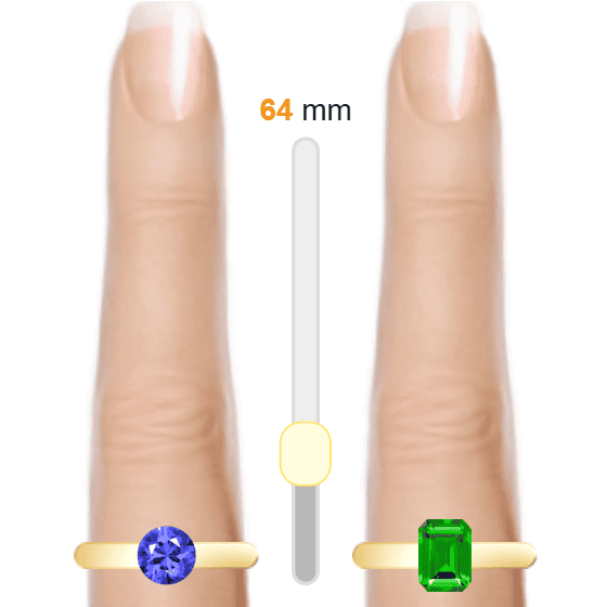 Blue 1ct round-cut Sapphire vs Green 1ct emerald-cut Emerald