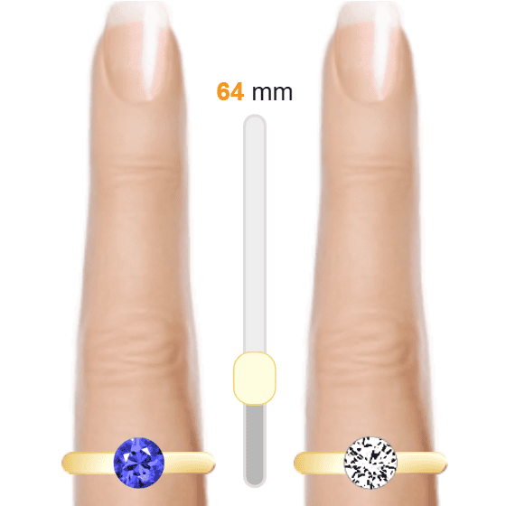 Blue 1ct round-cut Topaz vs White 1ct round-cut Diamond