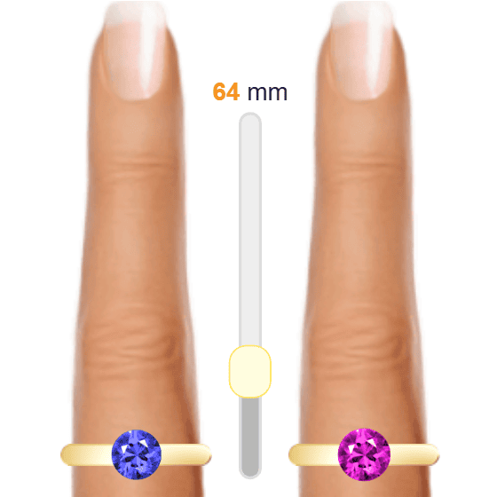 Blue 1ct round-cut Topaz vs Purple 1ct round-cut Tourmaline