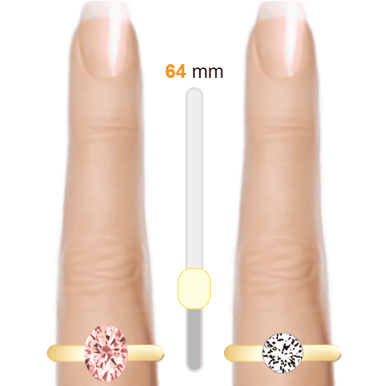 Light Red 2ct oval-cut Morganite vs White 1ct round-cut Diamond
