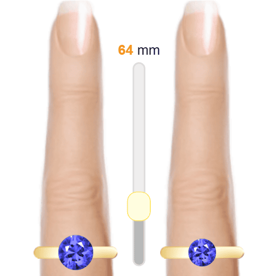 Blue 2ct round-cut Topaz vs Blue 1ct round-cut Topaz