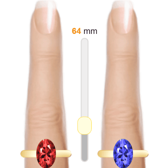 Red 3ct oval-cut Ruby vs Blue 3ct oval-cut Sapphire