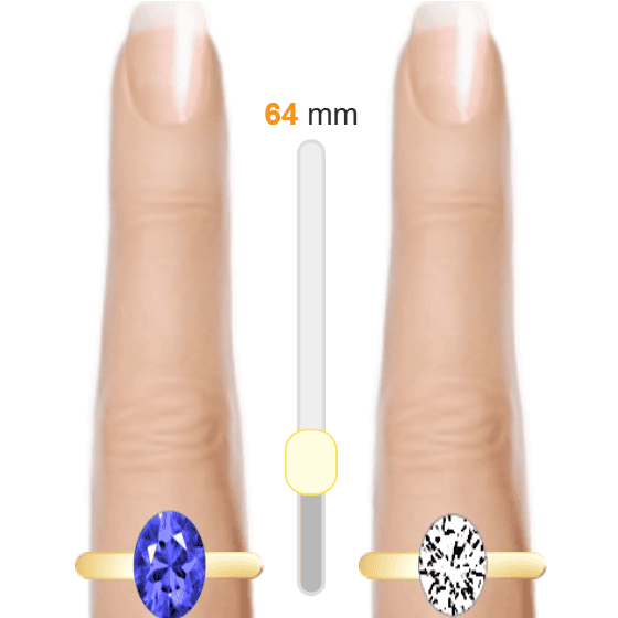 Blue 3ct oval-cut Sapphire vs White 2ct oval-cut Diamond