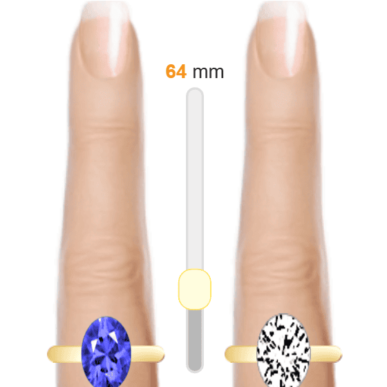 Blue 4ct oval-cut Sapphire vs White 4ct oval-cut Diamond