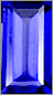 Actual size of 1ct Sapphire (baguette cut, 6.93&times;4.62mm, Blue color)