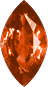 Actual size of 15ct Quartz (marquise cut, 27.92&times;13.96mm, Orangey Red color)