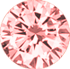 Actual size of 1.5ct Tourmaline (round cut, 7.45&times;7.45mm, Light Red color)