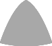 Face-up size outline for 0.25ct Alexandrite (4.54&times;4.54mm, trillion cut)